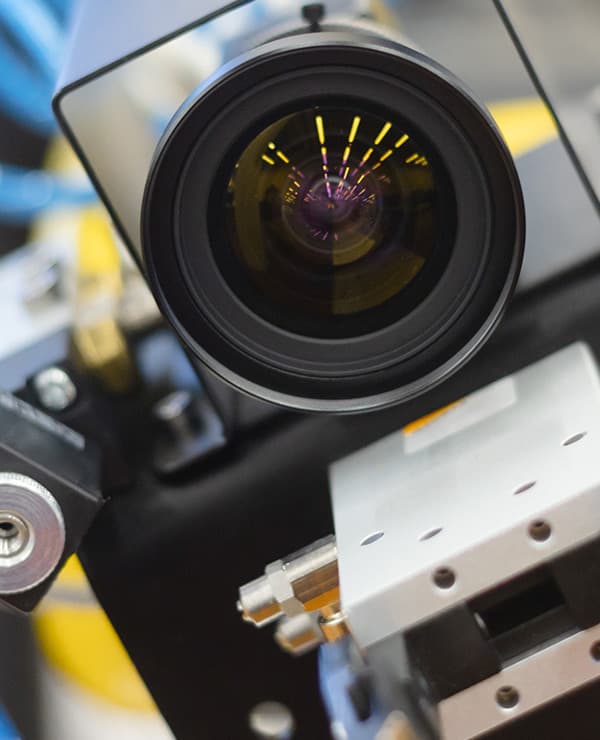 Custom optical module with integrated lens and sensor